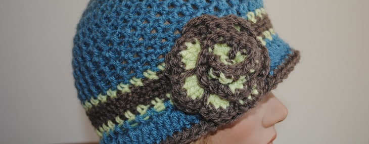 Free Spring Crochet Hat Pattern Beverly’s Cloche in Vanna’s Choice