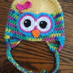 girl hat free owl crochet pattern