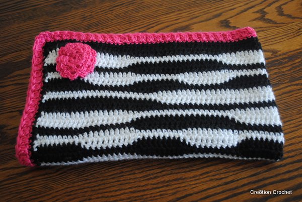 crochet blanket free pattern zebra print