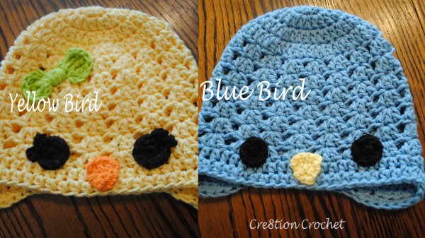 yellow bird blue bird free crochet pattern 