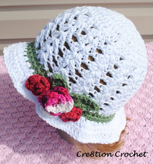 spring blossom hat adult women- toddler pattern also available