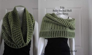 Zola Bulky Stacked Shell Cowl FREE pattern from Cre8tion Crochet