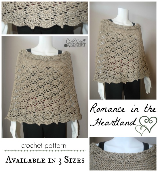 ~Romance in the Heartland~ crohet pattern ~ available in 3 sizes ~ $5 on Ravelry #cre8tioncrochet