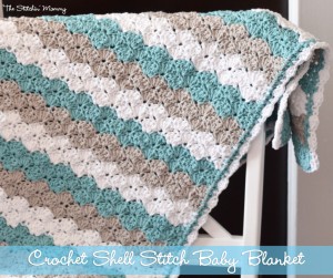 shell stitch blanket The Stitchin Mommy