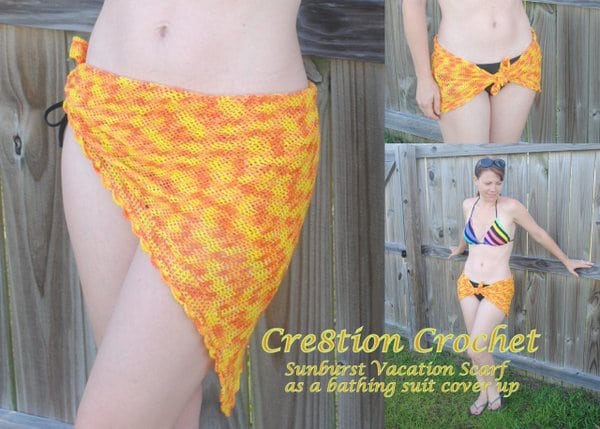 10 sunburst vacation scarf bathing suit cover