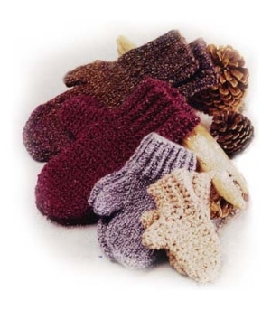 Family of Mittens by Lion Brand
