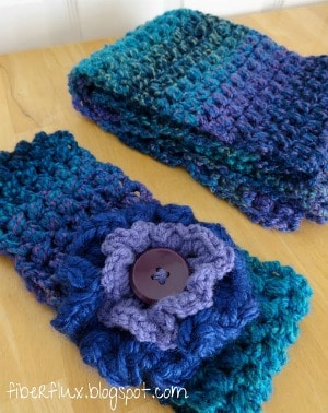 Tweedy Puff Stitch Ear Warmer