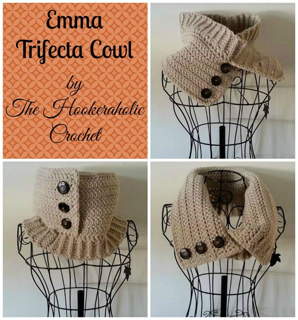 free crochet cowl pattern by Hookeraholic Crochet