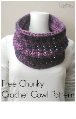 Free Chunky Crochet Cowl Pattern - Cre8tion Crochet