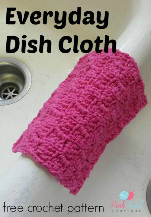 Everyday Dishcloth. This diy crochet pattern makes a great gift idea (think Christmas) or just make some for yourself to use around the kitchen. Includes picture tutorial.