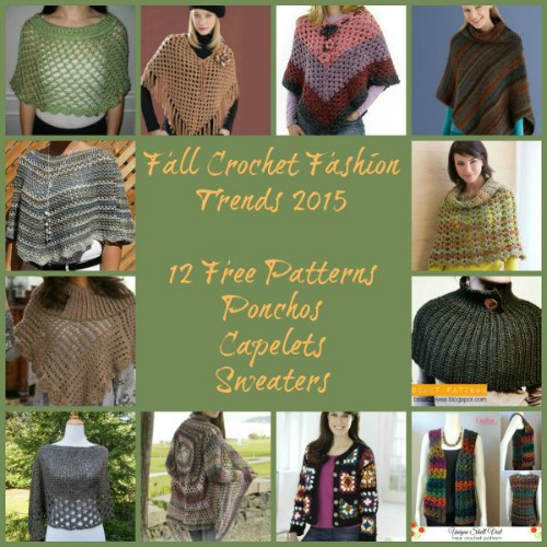 FFT Poncho, Capelets and Sweaters Collage