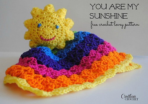 You Are My Sunshine Crochet Lovey