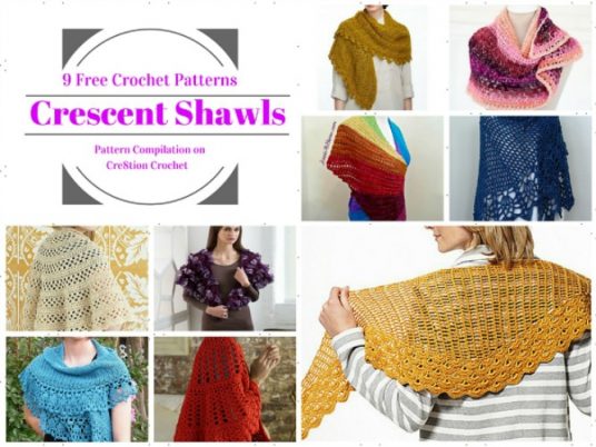 Cresecent Pattern Crescent Shawls Pattern Compilations - Cre8tion Crochet