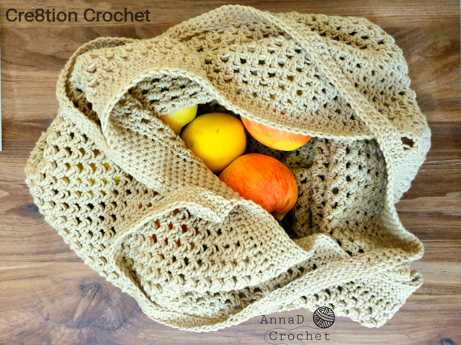Mesh Market Bag - Free Crochet Pattern | Easy Mesh Market Bag Crochet ...