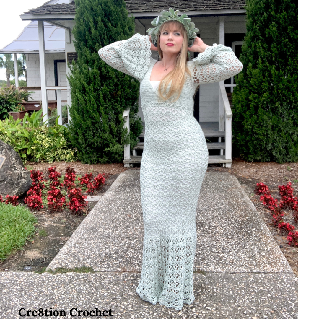 Ensley Rose Lace Dress - Crochet Pattern Hack - Cre8tion Crochet
