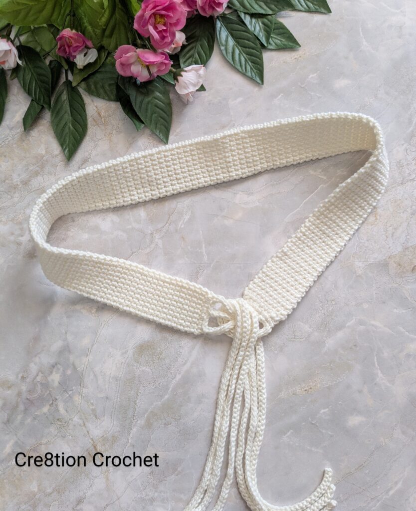 This is a crochet pattern review of the Boho Crochet Belt designed by Susanna Biaye for Fosbas Designs. Review done by Kami Jones for Cre8tion Crochet.