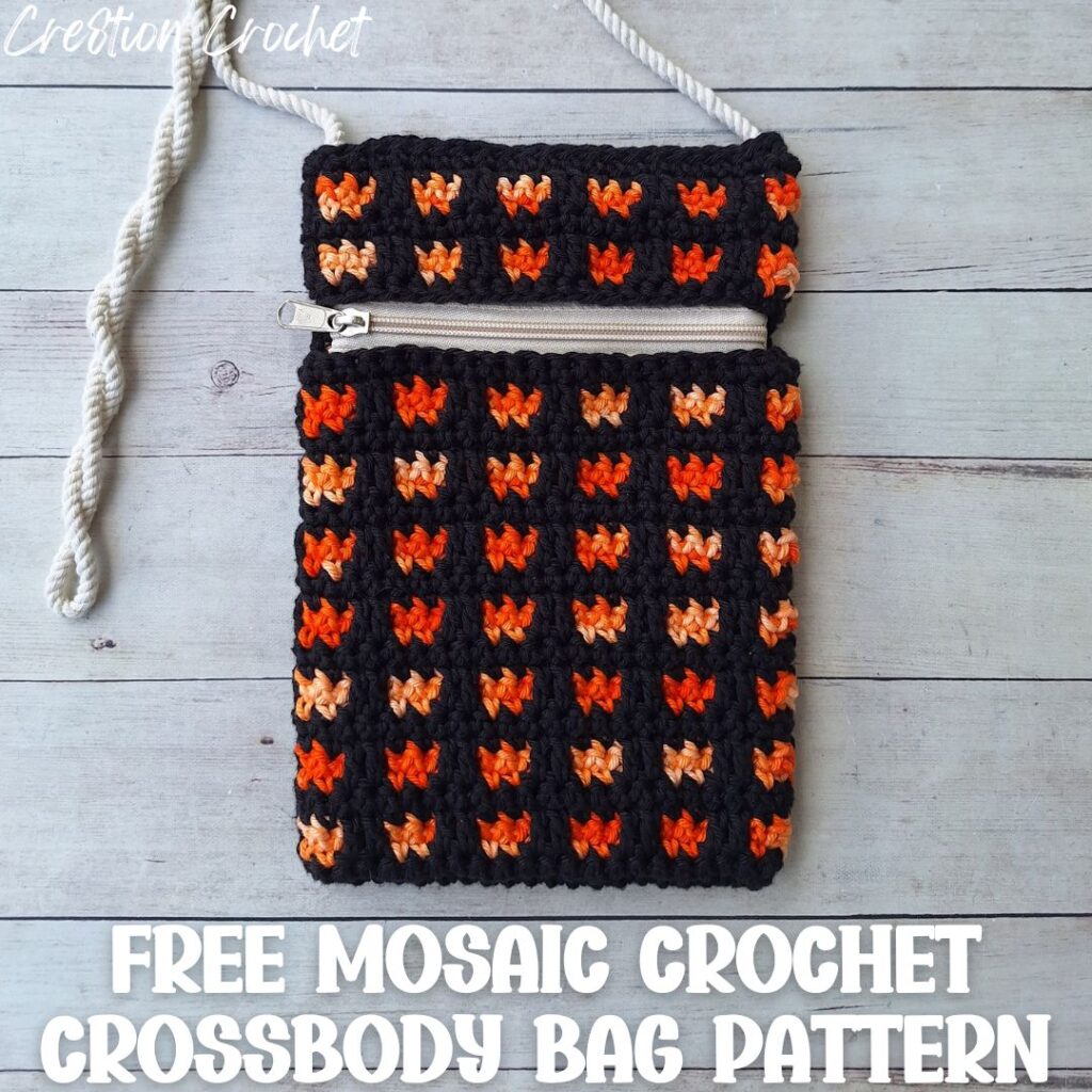 mosaic crochet crossbody bag pattern free