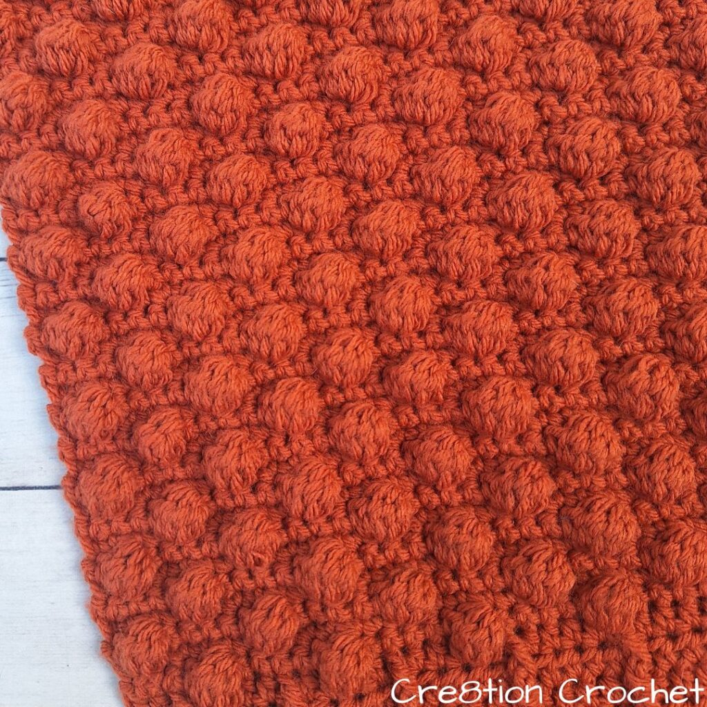 rectangle shawl bobble stitch
